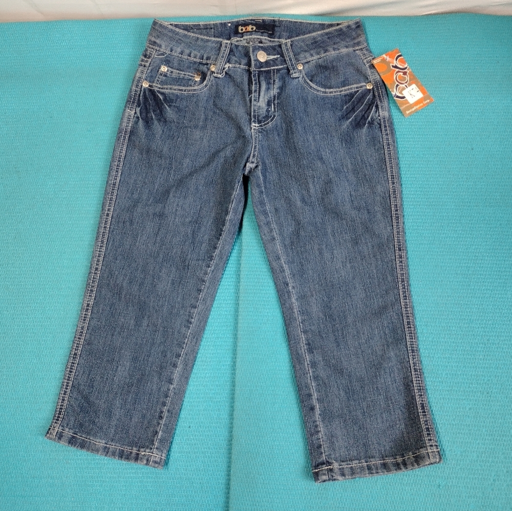 NWT BQB Women's Denim Crop Capri Jeans Size 1